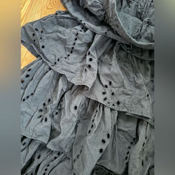 Anthropologie Forever That Girl Eyelet Tiered Ruffle Skirt - Picture 7 of 11